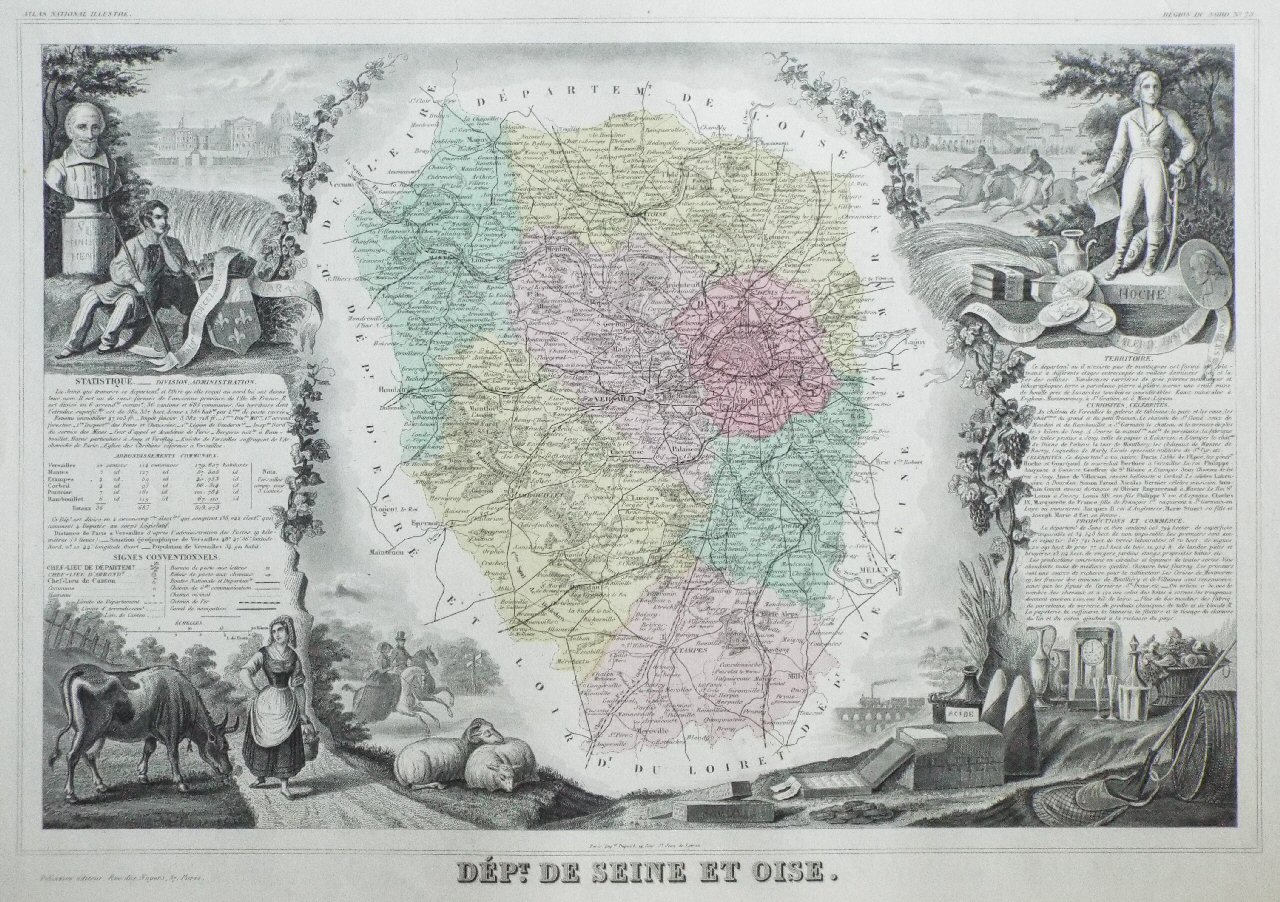 Map of Seine et Oise